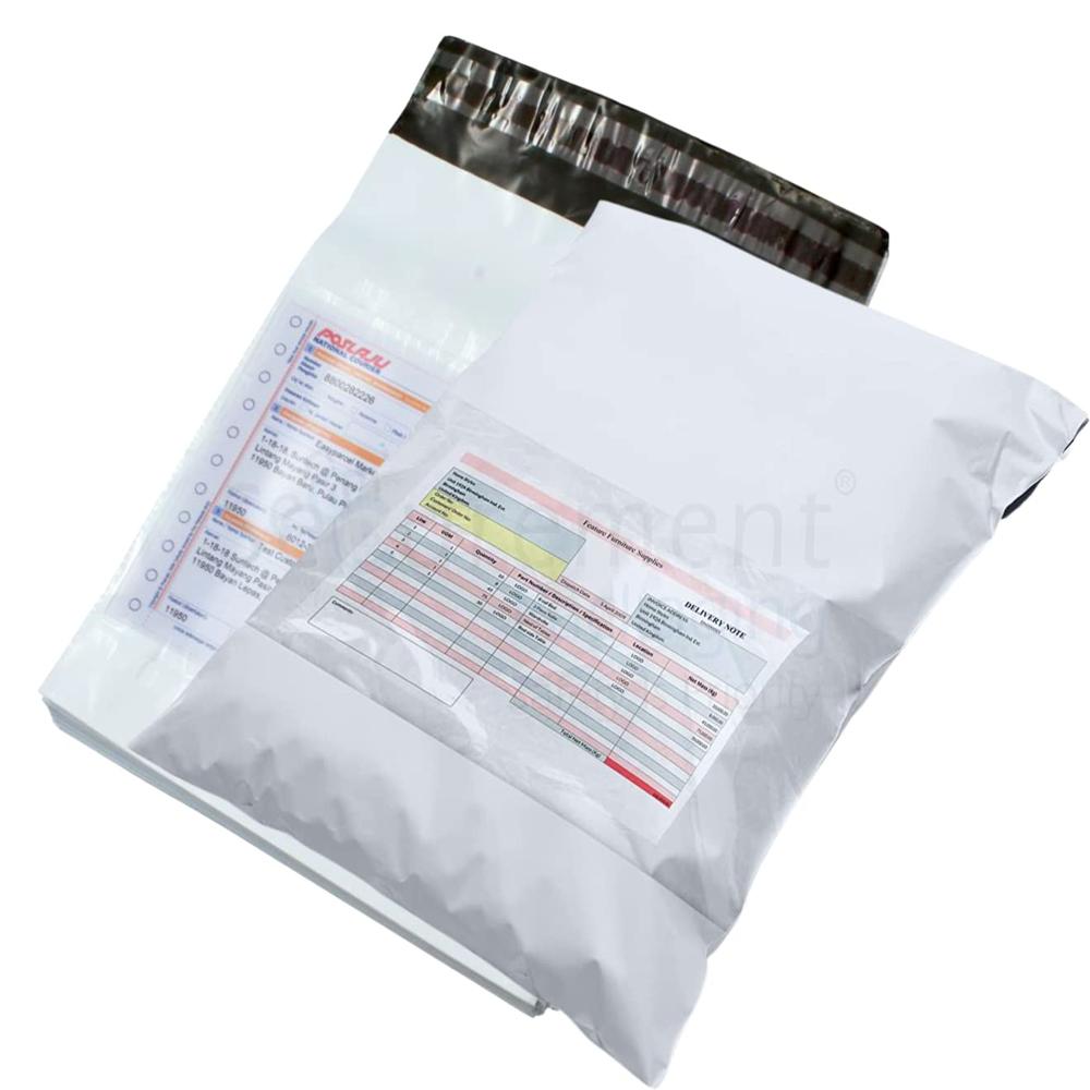 Poly LDPE Plain White Courier Bag