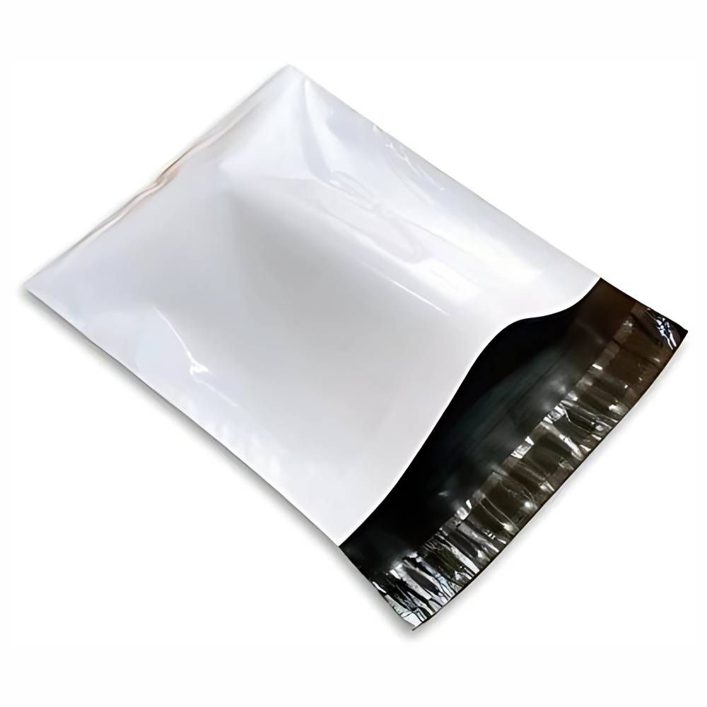 Poly LDPE Plain White Courier Bag