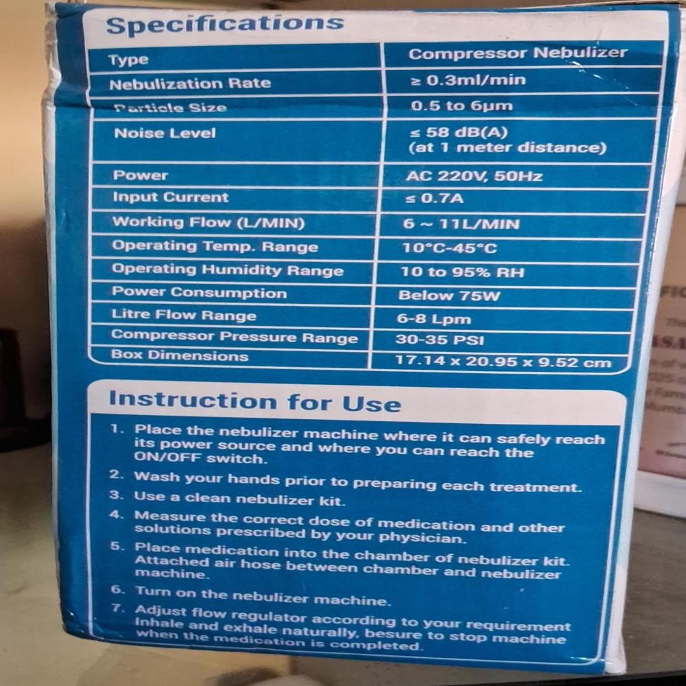 Portable Nebulizer Machine For Asthma