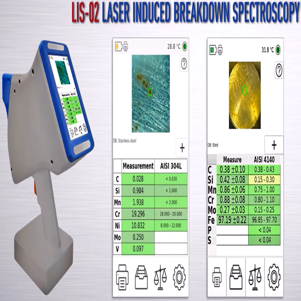 LIBS - Portable Laser Analyzer - without Argon - Model LIS-02