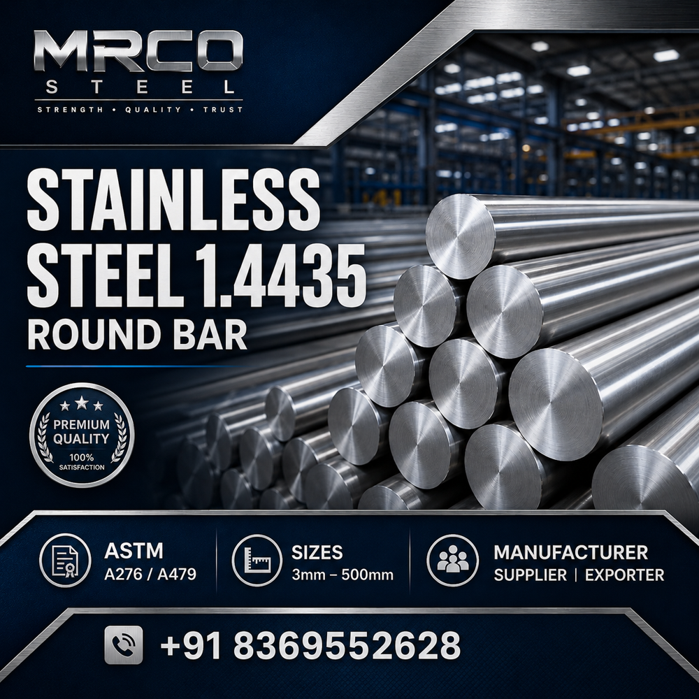 Stainless Steel 1.4435 Round Bar Manufacturer, Supplier & Exporter