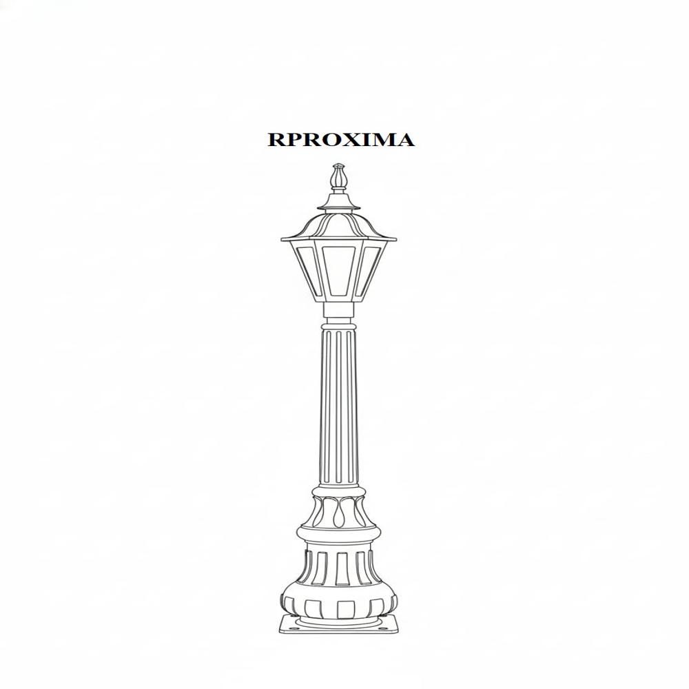 1000 mm haritage decorative bollards light 