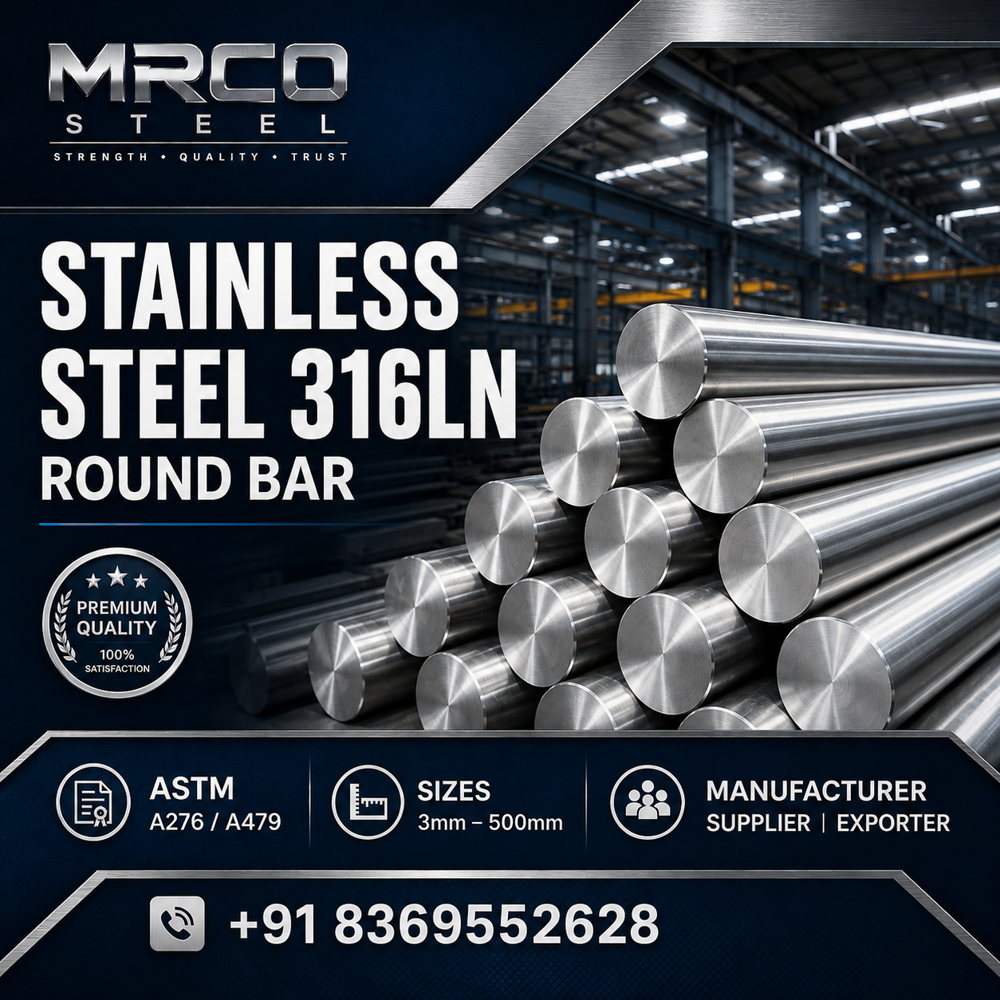 Stainless Steel 316LN Round Bar Manufacturer, Supplier & Exporter