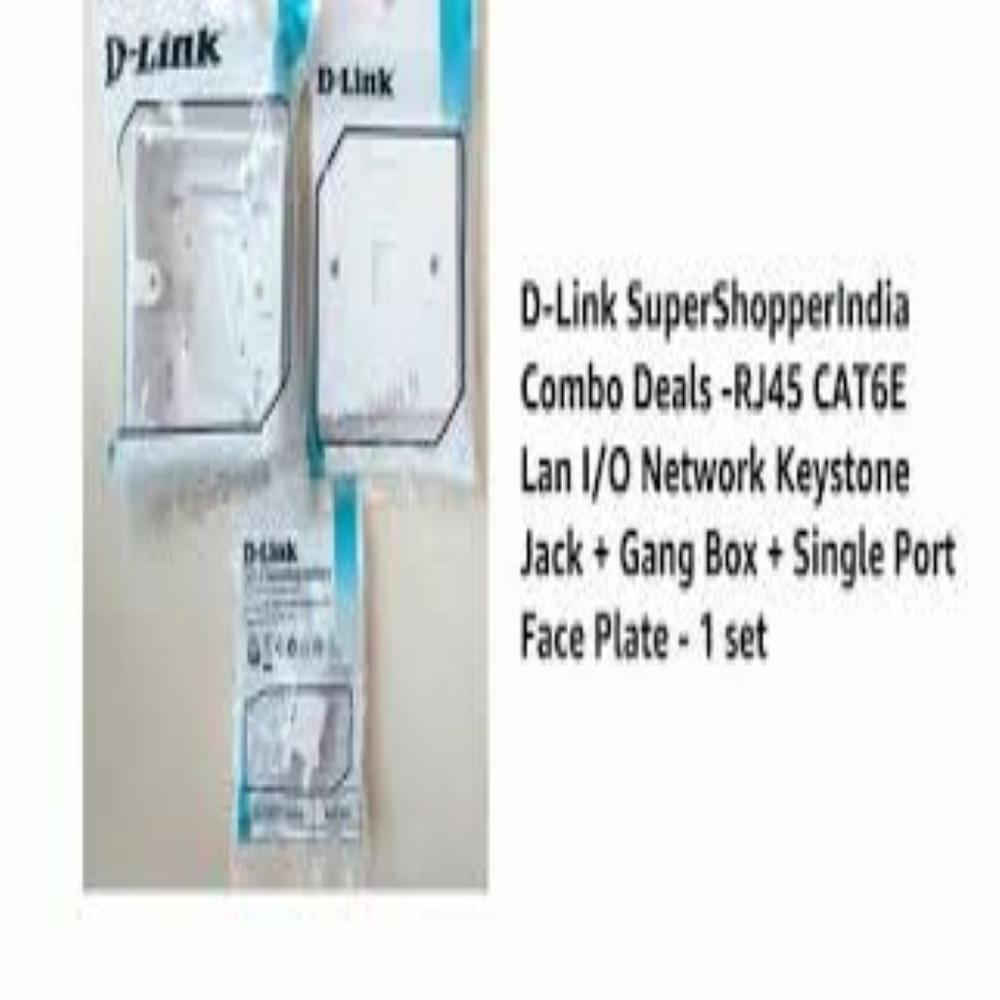 RJ45 1 port Audio Video Faceplate