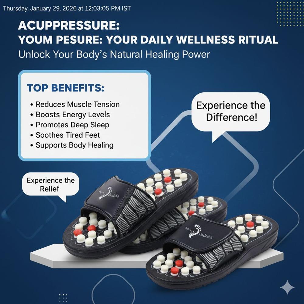 Foot Therapy Yoga Paduka Slipper