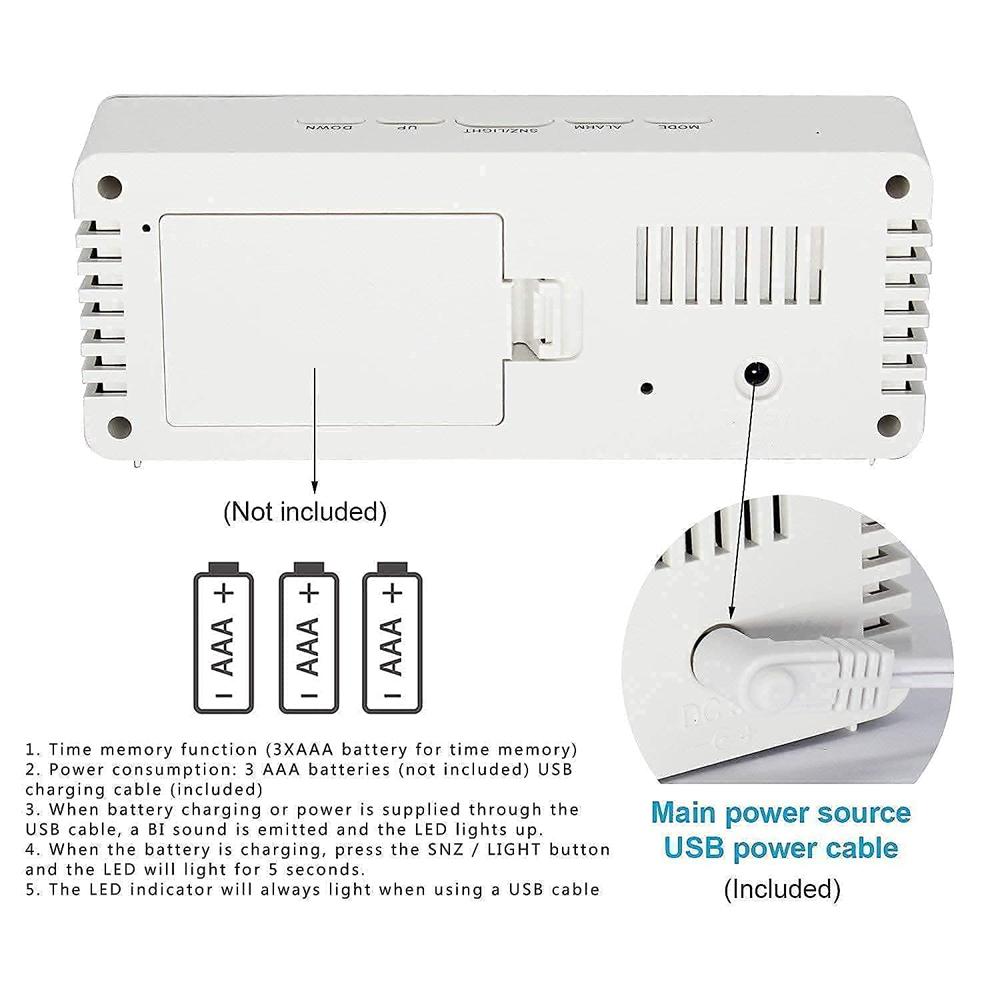 Digital Mirror Alarm Clock