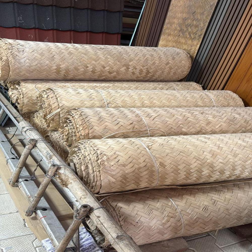 Handmade Eco-Friendly Traditional Bamboo Chatai Mat for Wall & Ceiling Decoration Resort & Cafe Interiors Aesthetic traditional