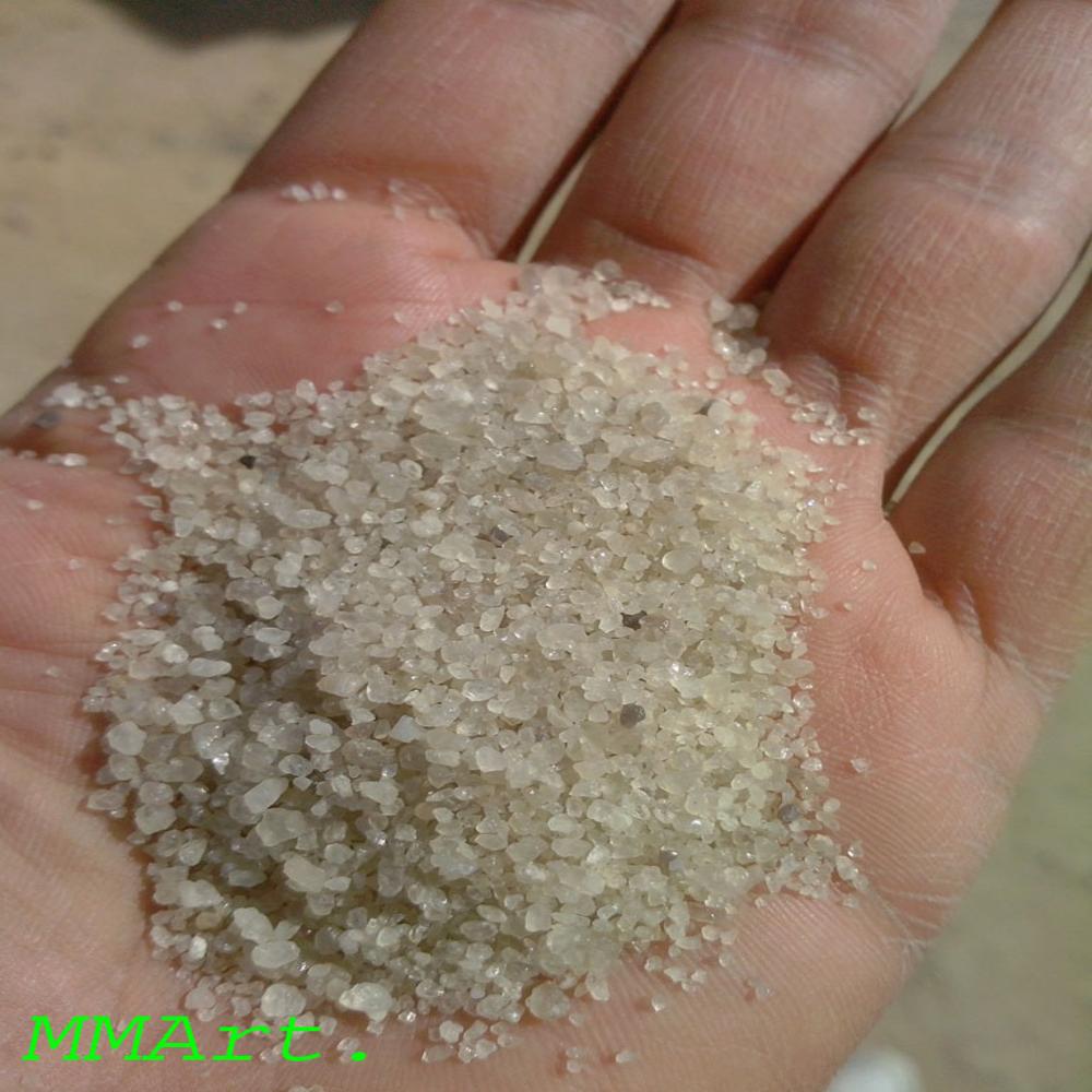 Natural White Quartz Silica Sand for Industrial Purposes and Decorative Constructions in Bulk