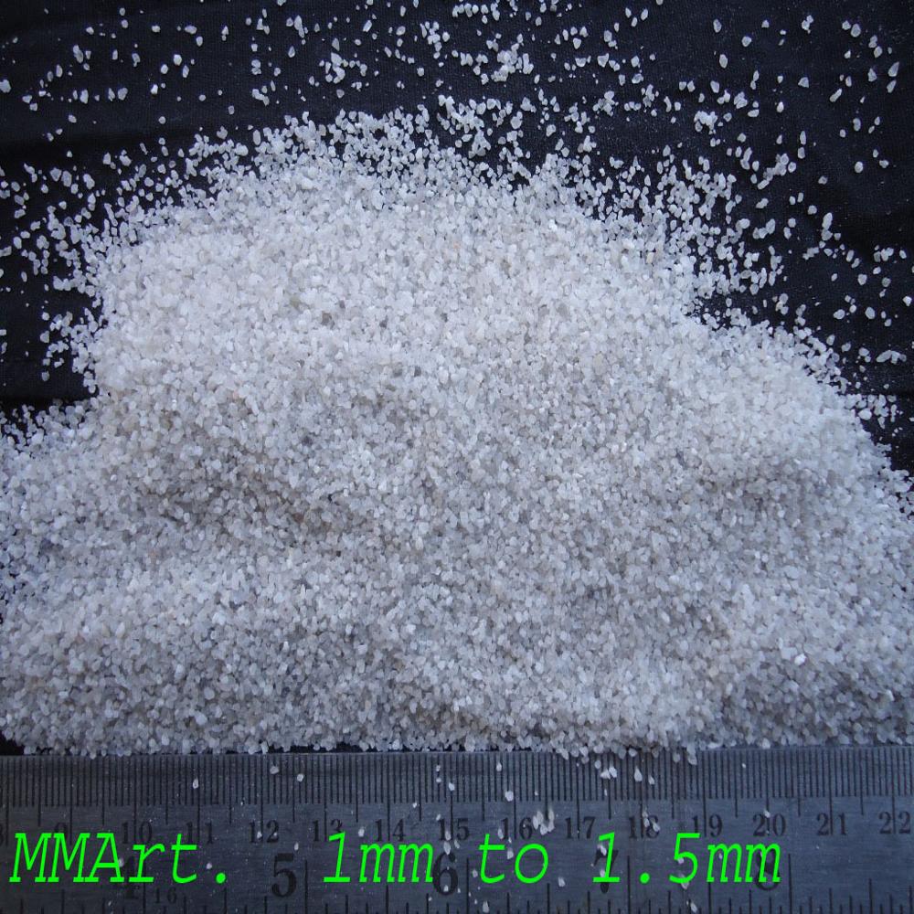 Natural White Quartz Silica Sand for Industrial Purposes and Decorative Constructions in Bulk
