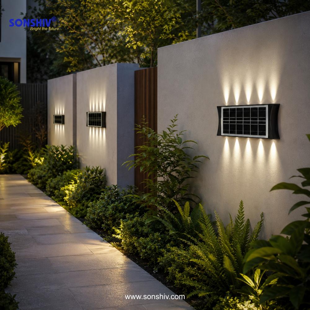 SOLAR 2-WAY WALL LIGHT