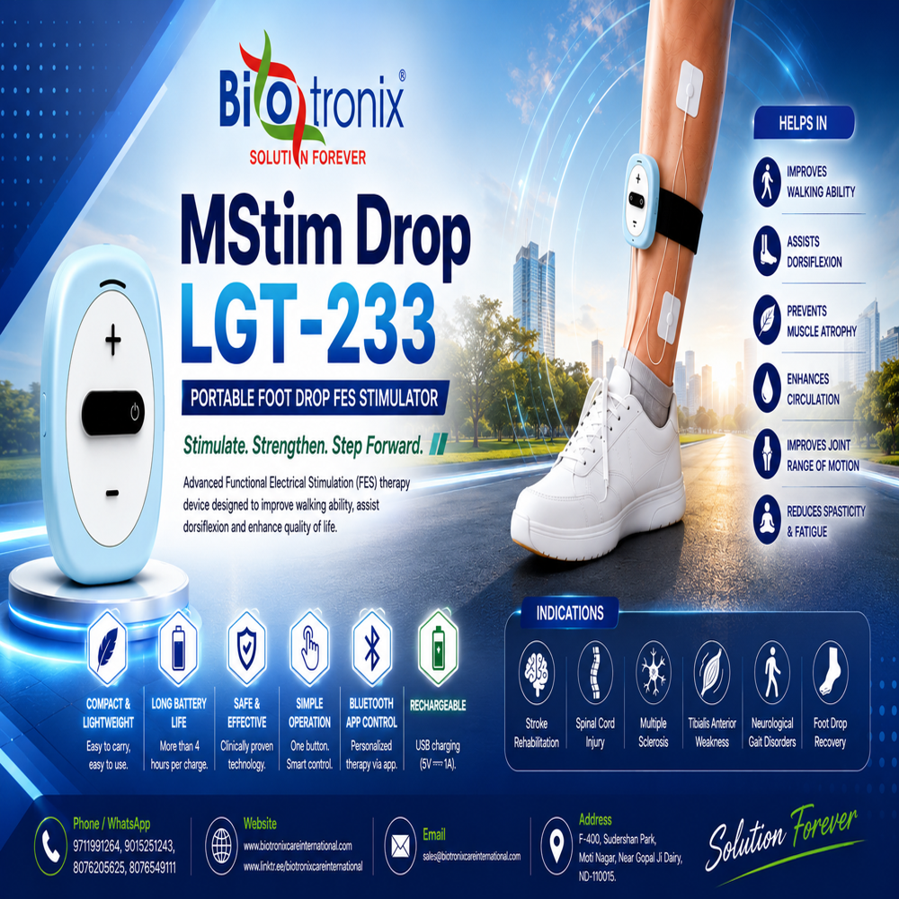 Advanced MStim Foot Drop Therapy System for Physiotherapy