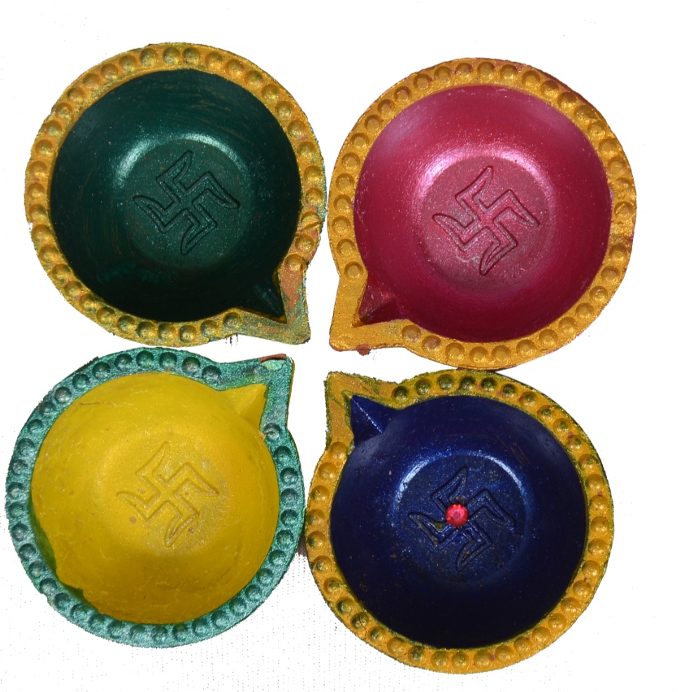 Handmade Clay Diyas