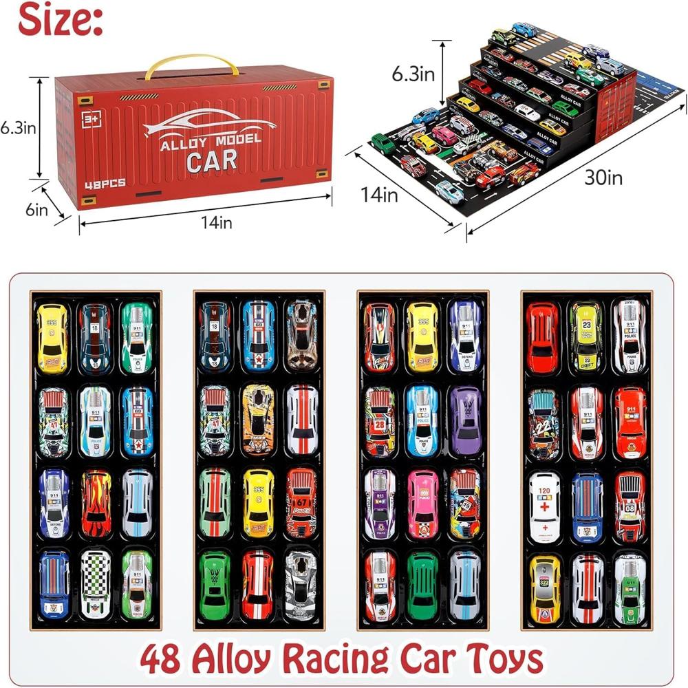 48 Pcs Car Container - Age Group: Any