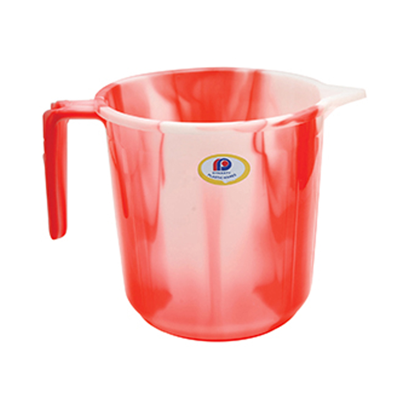 1.6 Ltrs Plastic Bathroom Mug - Color: Red