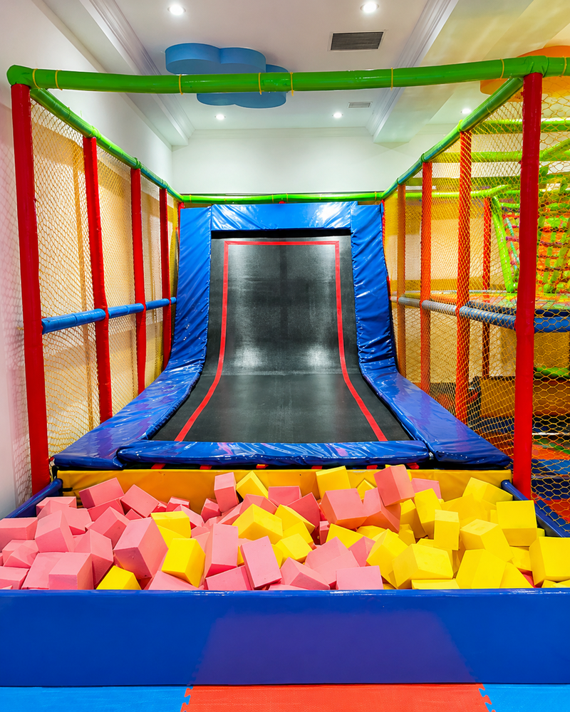 Slant Trampoline With Foame Fit Equipment