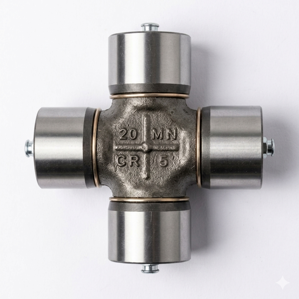 Industrial Universal Joint Cross 65 Mm - Color: Silver Finish