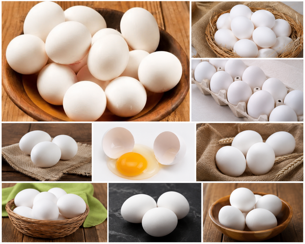 White Egg - Chicken Poultry Table Egg | Fresh Style, 6-12 Months Shelf Life, Superior Quality, Ideal For Varied Culinary Uses