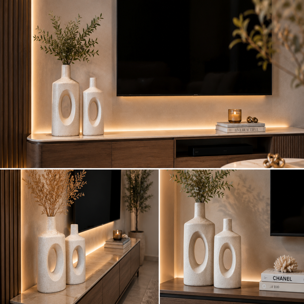 Modern Ceramic Vase Decorative Flower Vase Premium