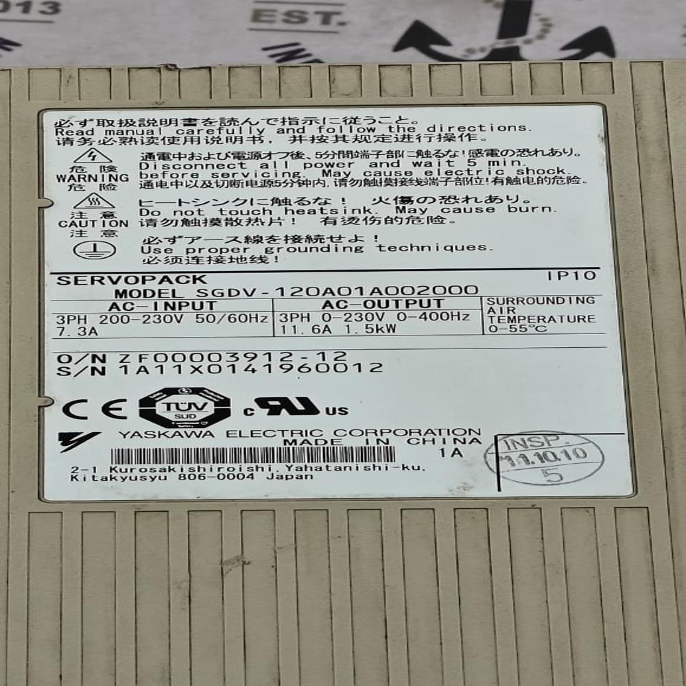 YASKAWA SGDV-12001A002000