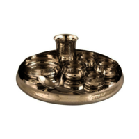 Steel Dinner Set - Color: Metalic