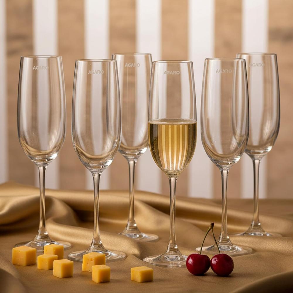 AGARO Elegant Glass 195ml, Set of 6