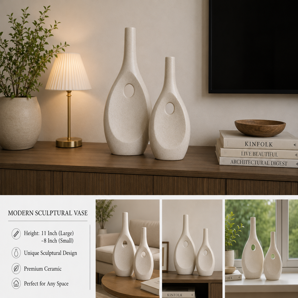 Modern Ceramic Vase Decorative Flower