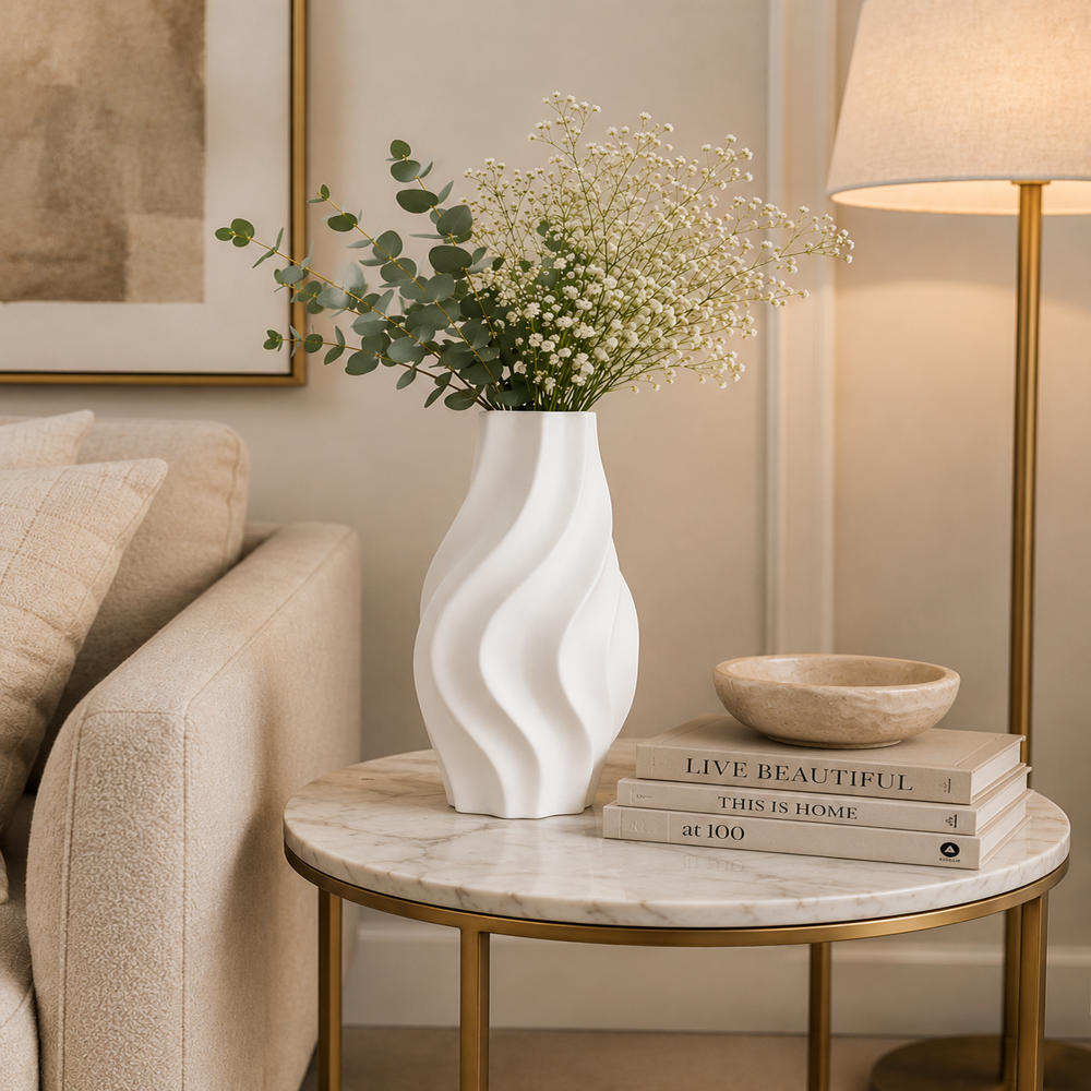 Modern Ceramic Vase Decorative Flower Vase Premium Matte Finish Decor