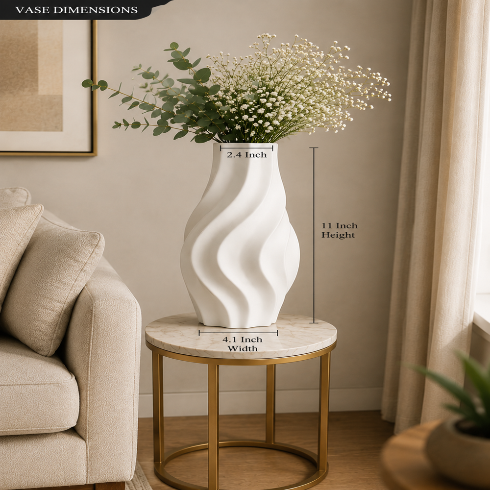 Modern Ceramic Vase Decorative Flower Vase Premium Matte Finish Decor