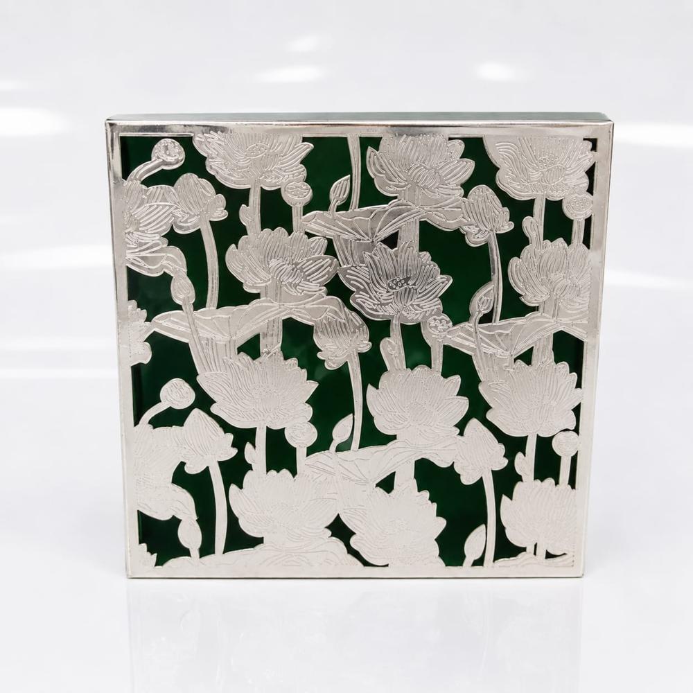 Silver Plated Steel & Rasin Dryfruit Box