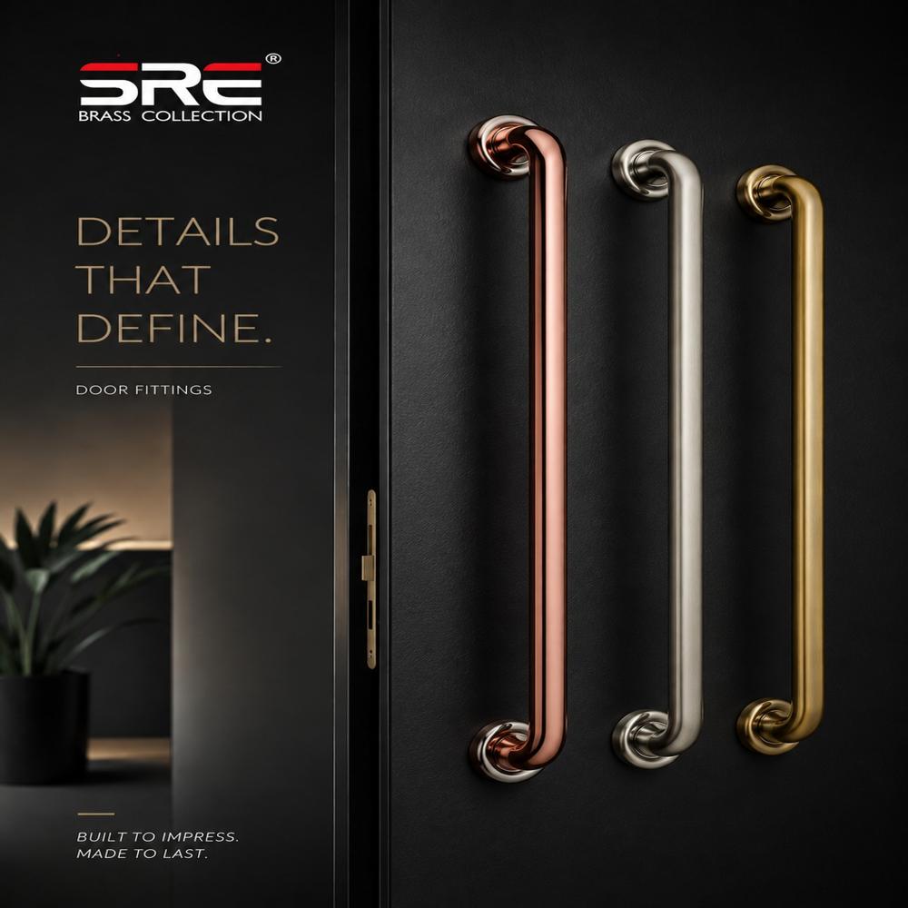 Brass Pull Handle - Application: Doors & Windows