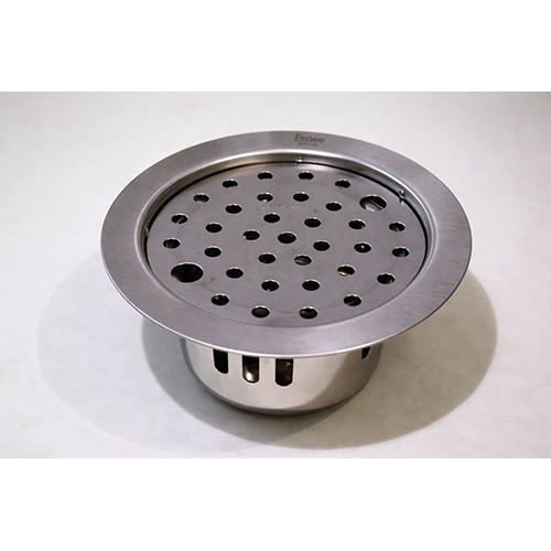 Round Lock Bidding Jali Plain with ACC (Matt) SS304