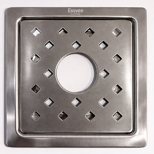 Square Lock Diamond Bidding Jali Hole (Matt) SS304