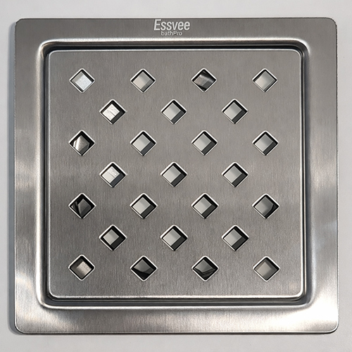 Square Lock Diamond Bidding Jali Plain (Matt) SS304