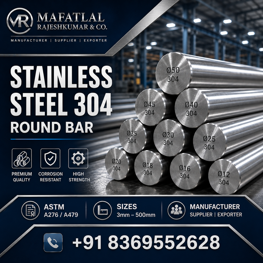 Stainless Steel 304 Round Bar Manufacturer, Supplier & Exporter