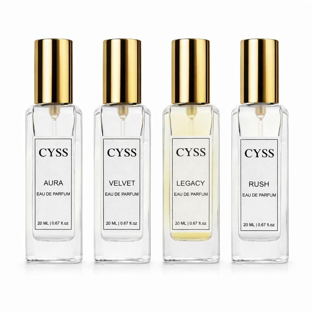 CYSS Aura+Velvet+Legacy+Rush Long Lasting 20 ML X 4 pcs