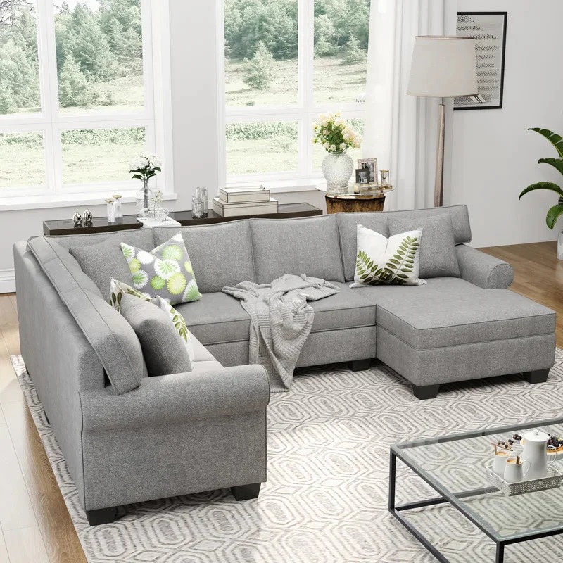 Corner sofa 7 seater with table