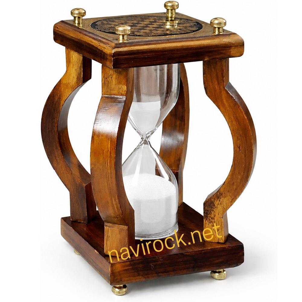 Wooden antique sandtimer 5 Minute Hourglass Decorative Desk And Home Decor
