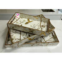 Wooden Meena tray set