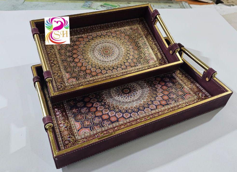 Leather Dining Combo Set - Color: Brown