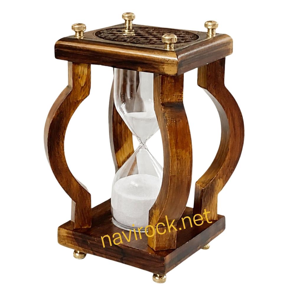 Wooden antique sandtimer 5 Minute Hourglass Decorative Desk And Home Decor