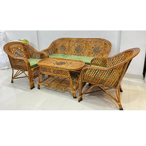 Premium Cane And Bamboo Sofa Set