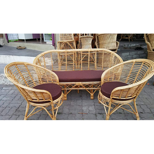 Premium Cane And Bamboo Sofa Set