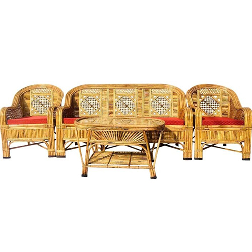 Premium Cane And Bamboo Sofa Set