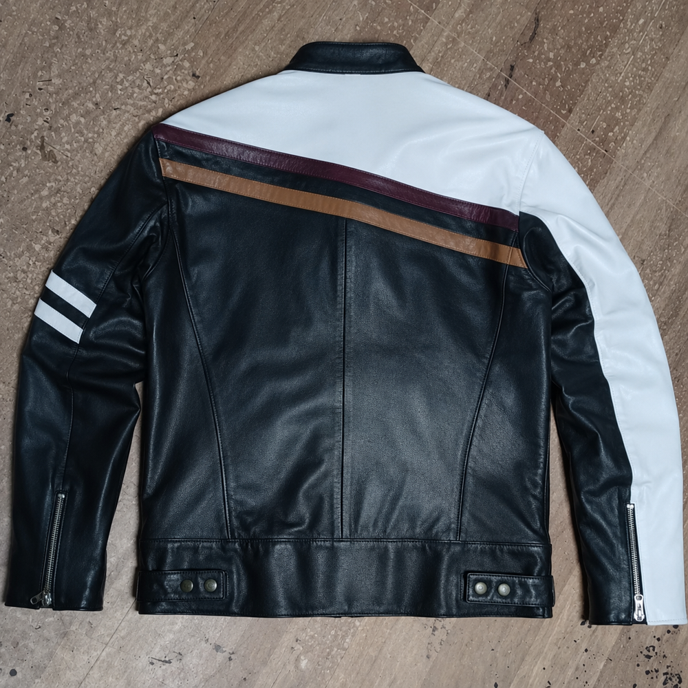 Mens Leather Biker Jacket