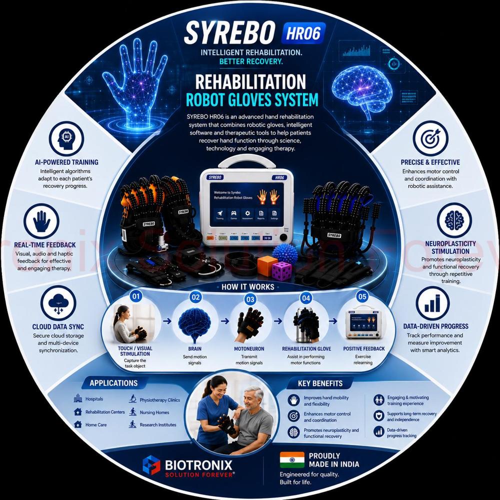 Syrebo Robotics Hand Rehabilitation Gloves C12