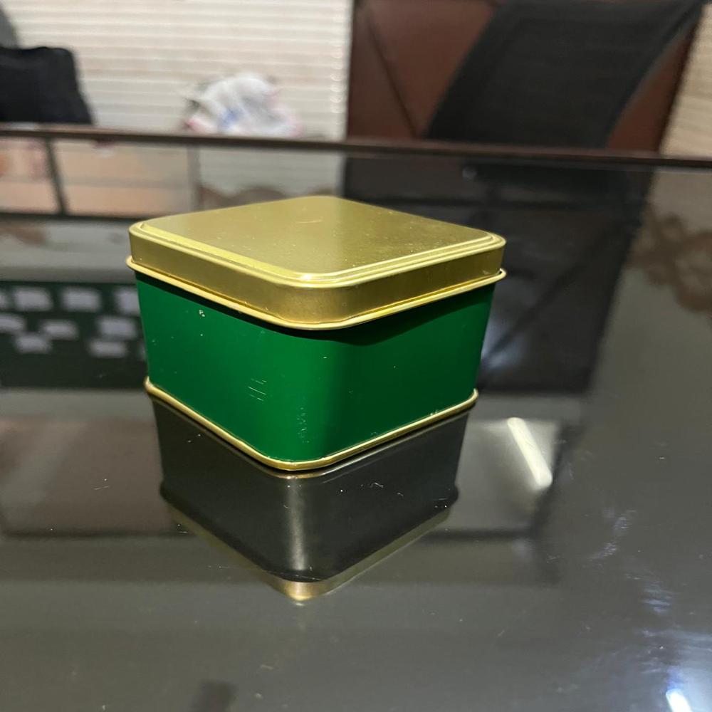 Square tin box