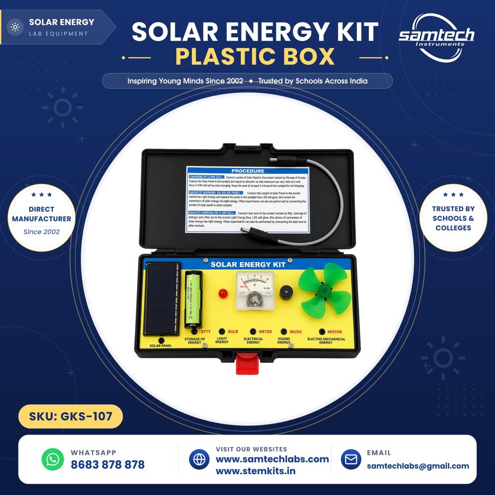Solar Energy Kit (In Plastic Box) - Assembly: Minimal Assembly Required