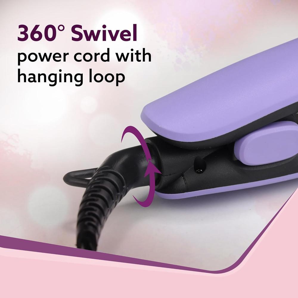 AGARO Hair Straightener, Keratin Infused Ceramic Coated Plates, Fast Heating, PTC Heating, Hair Straightening, Hair Styling For Women, Blue, HS1917 34136