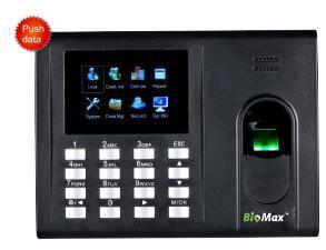 Fingerprint Access Control - Plastic Build, 3" Color Tft Screen | Black & Gray Design, Ideal For Office And Hotel Use
