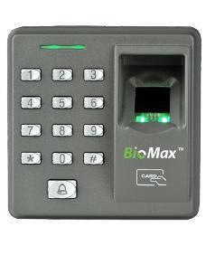 Fingerprint Access Control - Plastic Build, 3" Color Tft Screen | Black & Gray Design, Ideal For Office And Hotel Use